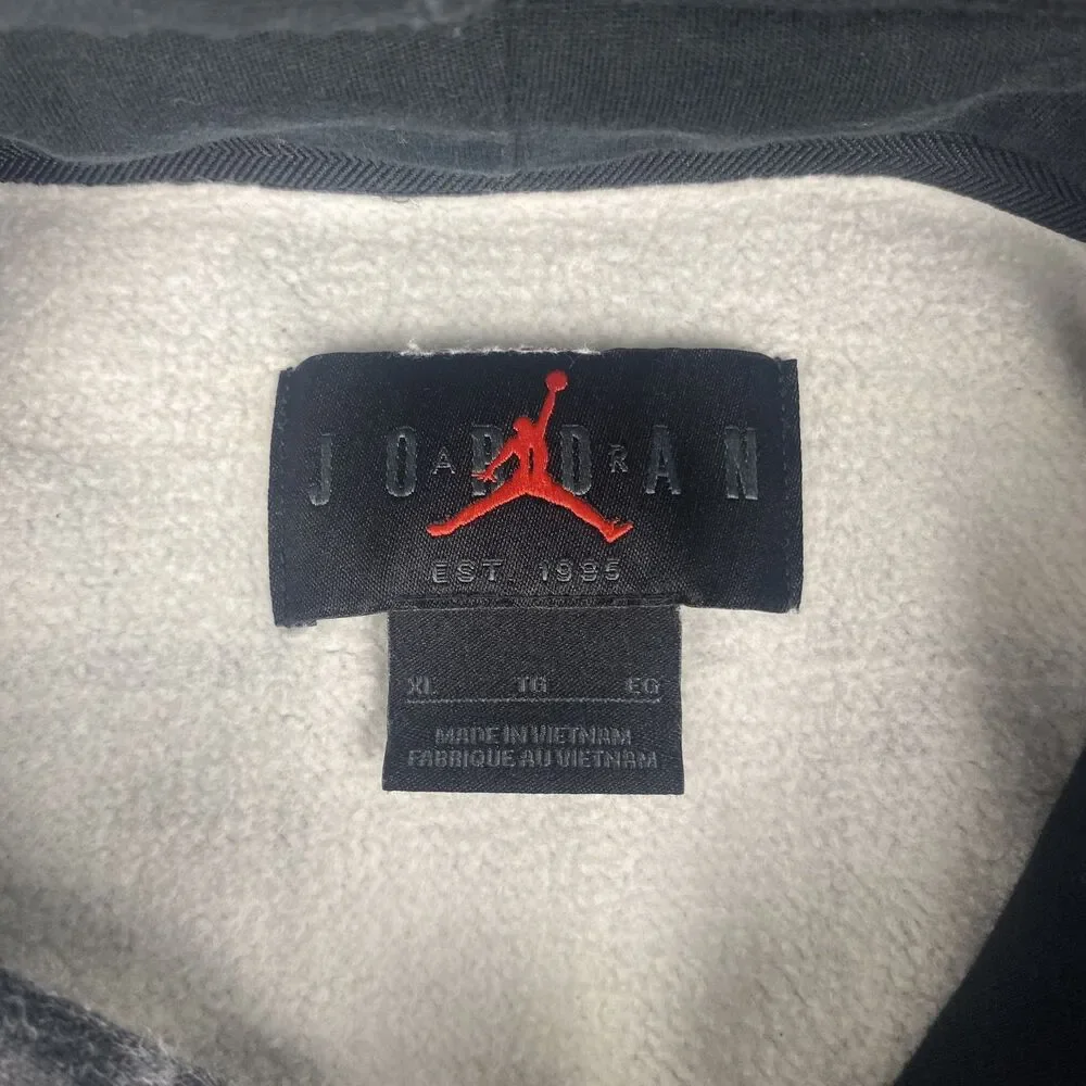 Jordan Hoodie and Sweatpant Set Mens  Extra Large Black Gold Plaid Logo Casual